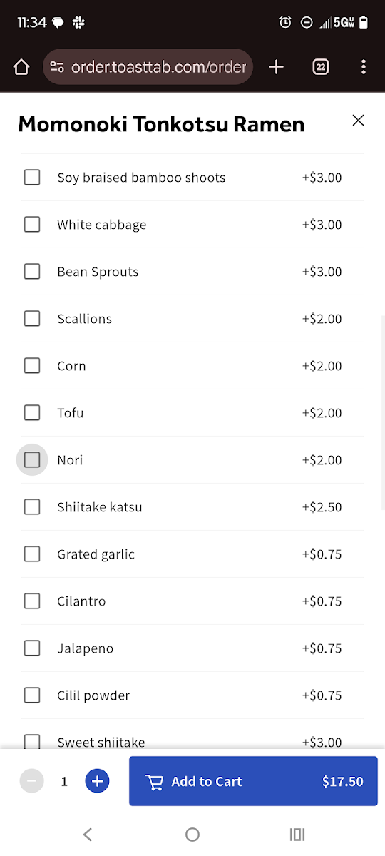 Momonoki Menu - Image 3